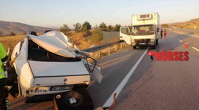 Korkuteli-Denizli karayolunda trafik kazası: 1 ölü
