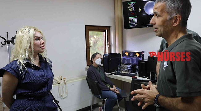 Rektör Özkan öğrencilerle birlikte güneş tutulmasını izledi