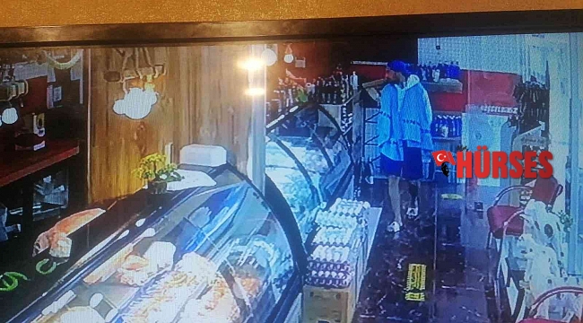 Turist görünümlü şahsın, otomobil hırsızlığı kamerada
