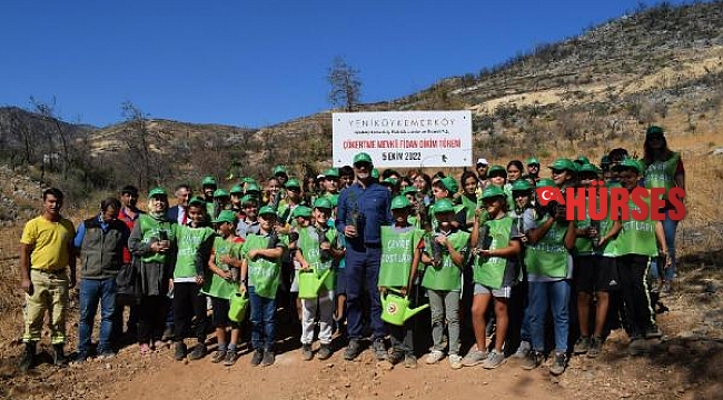 YK Enerji, Yeniköy İlköğretim Okulu öğrencileri ile Çökertme'yi yeşillendiriyor