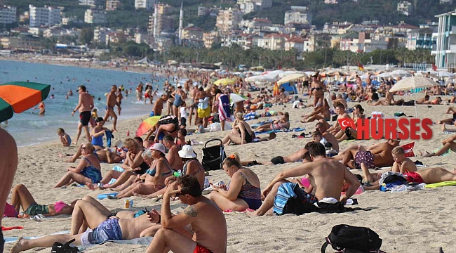 Alanya'da yaz günlerini aratmayan görüntüler