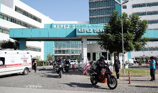 Antalya'da motorcular organ bağışına dikkat çekti