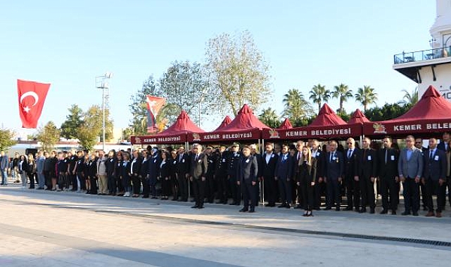 Atatürk Kemer'de törenle anıldı