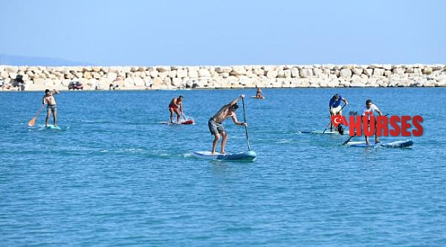 Demre'de Sup Board Sprint Yarışları yapıldı