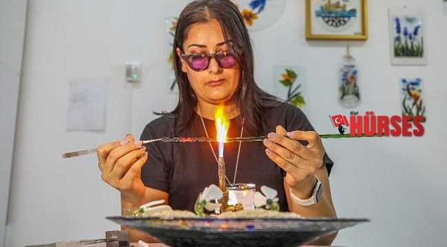 Endemik çiçekler, camda şekil buldu