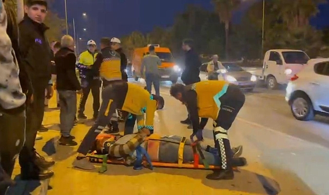 Gazipaşa'da motosiklet kazası: 1 yaralı