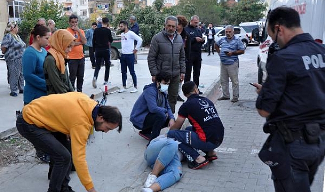 Kazada motosiklet sürücüsü yaralandı