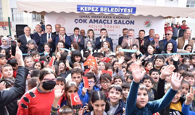 Kepez'den, İsmail Hakkı Kaya İlkokulu'na çok amaçlı salon