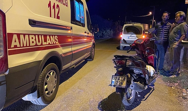 Otomobilin çarpıp kaçtığı motosiklet sürücüsü yaralandı