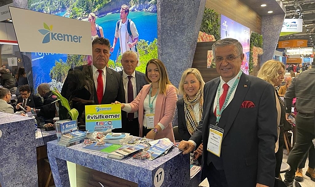 World Travel Market Londra Fuarı'nda Kemer standına büyük ilgi