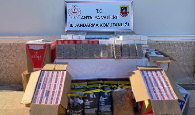Antalya'da jandarmadan kaçak tütün operasyonu