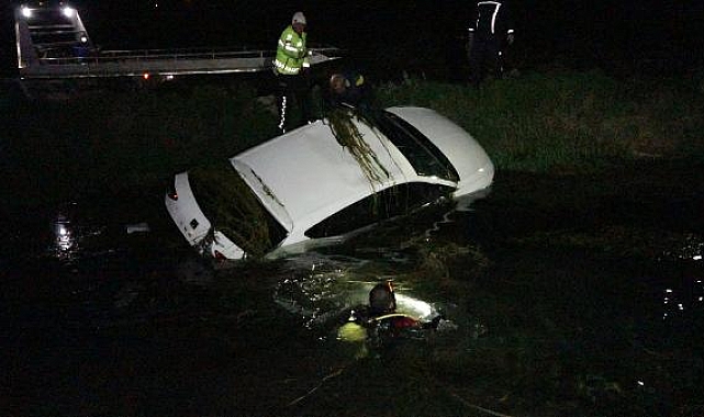 Antalya'da otomobil sulama kanalına uçtu: 1 ölü