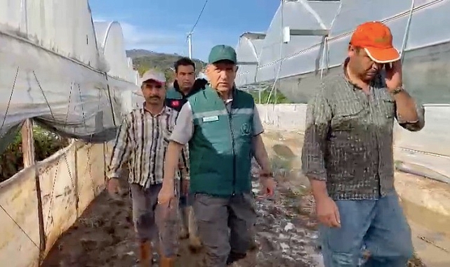 Bakan Kirişci, tarım arazilerinde