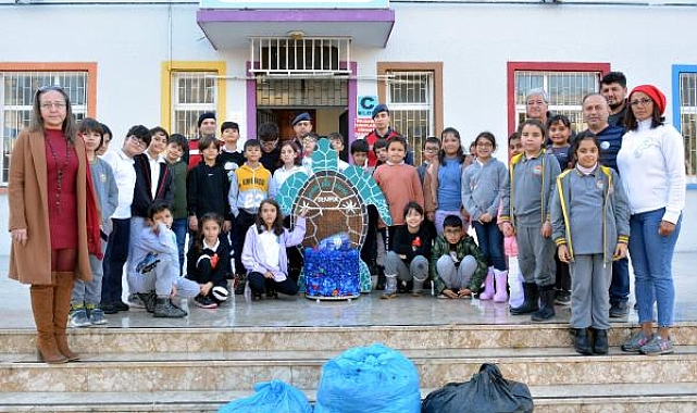 Engelliler için 374 kilo kapak topladılar