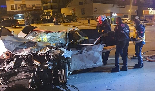İki otomobilin çarpıştığı kazada 1 ölü, 1 yaralı