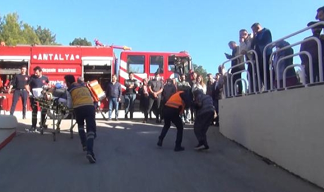 Manavgat Devlet Hastanesi'nde tatbikat