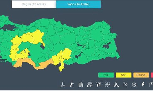 Meteoroloji'den Antalya'ya 'turuncu kod' uyarısı