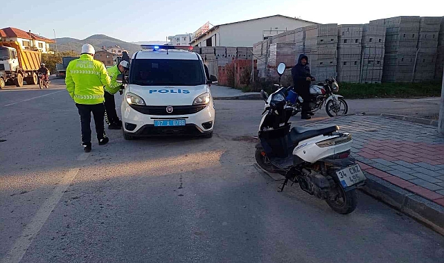 Motosiklet sürücüsü ölümden döndü