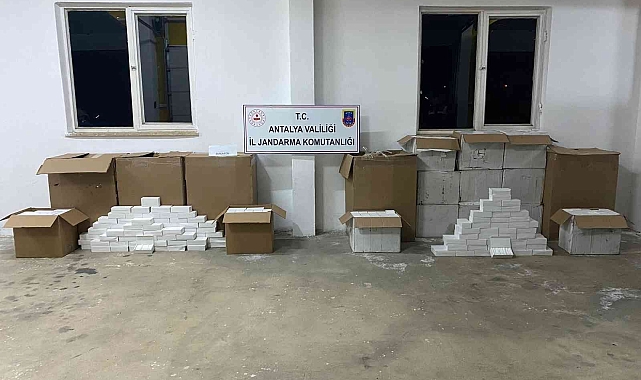 Antalya'da 168 bin adet kaçak makaron ele geçirildi