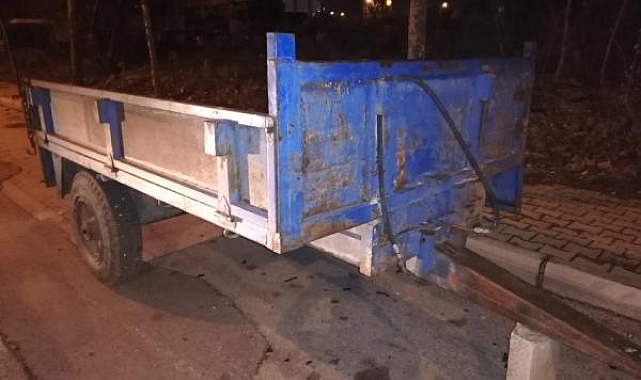 Dedesinin römorkunu çaldığı iddiasıyla yakalandı