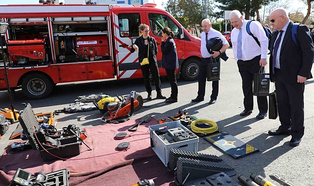 Büyükşehir itfaiyesinden AB Projesi eğitimi