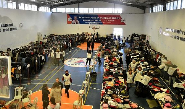 Depremzedeler için 2'nci mağaza Güzeloba'da