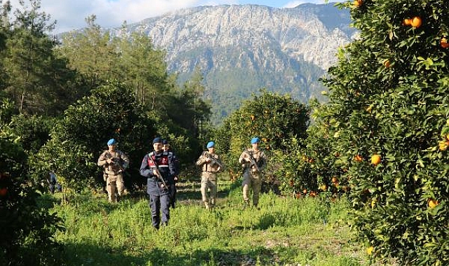 Jandarma komandoların 'narenciye' nöbeti