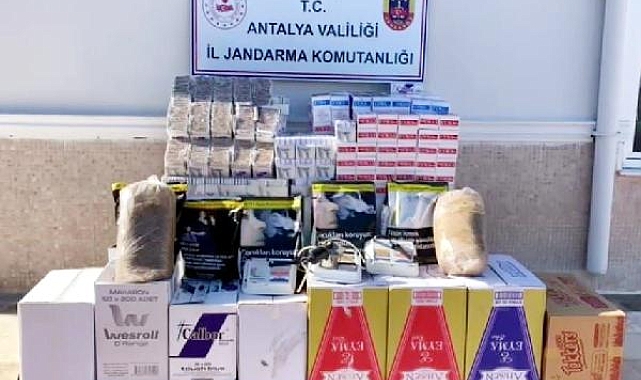 Jandarmadan kaçak tütün ve makaron baskını