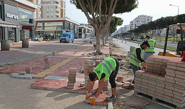 Termesos Bulvarı kaldırımı yenileniyor