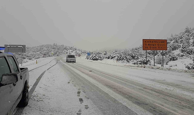 Antalya-Konya karayolunda kar yağışı başladı
