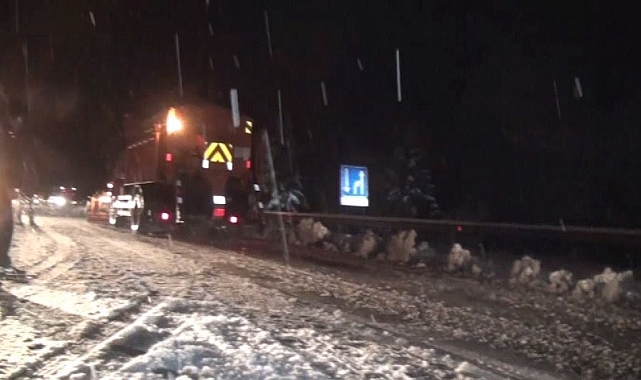 Antalya-Konya karayolunda kar yağışı başladı