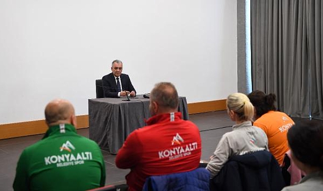 Başkan Esen sporcular ziyaret etti