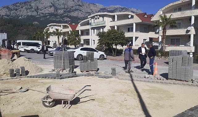 Kuzdere'de alt ve üst yapı çalışmaları