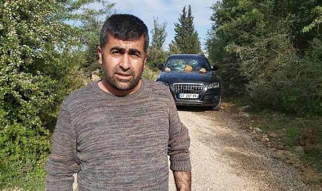 Aile içi kavgade araca hasar verilmiş
