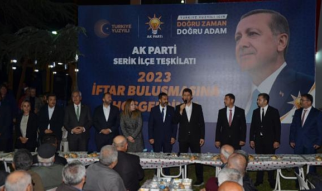 AK Parti'den Serik'te iftar ve seçim bürosu açılışı