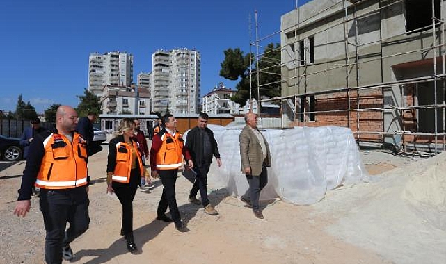 Başkan Tütüncü, Varsak'taki kreş inşaatını denetledi