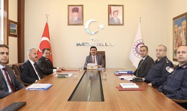 Burdur'da Seçim Güvenliği Toplantısı yapıldı
