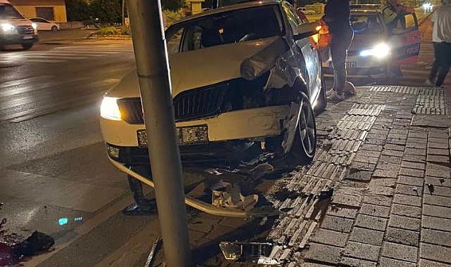 Hastane dönüşü kaza yapan polis, hayatını kaybetti