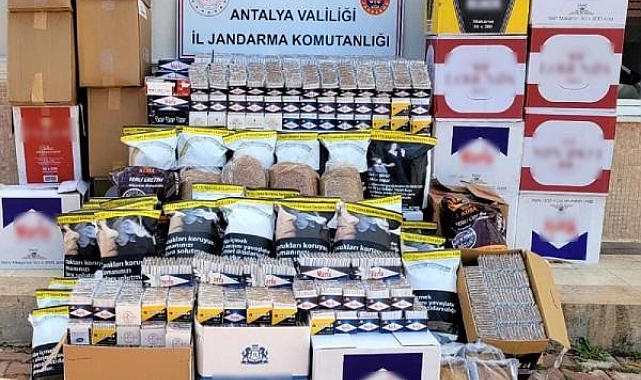 Jandarmadan kaçak sigara baskını
