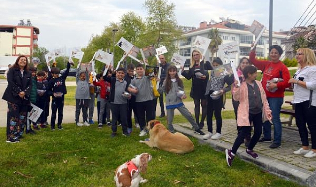 Öğrenciler sevimli dostları unutmadı