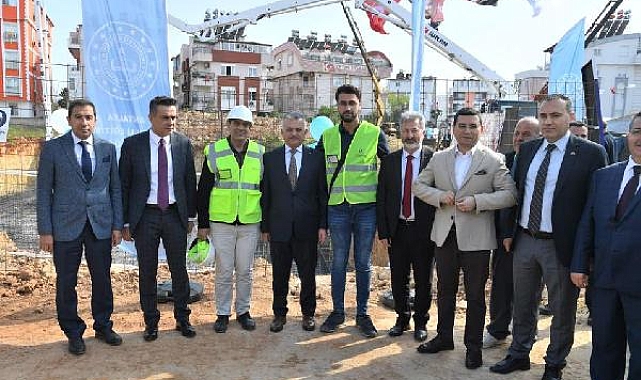 Vali Yazıcı, Kepez'de yapılacak anaokulunun temelini attı
