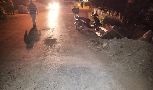 Direksiyon hakimiyetini kaybeden motosiklet sürücüsü yaralandı