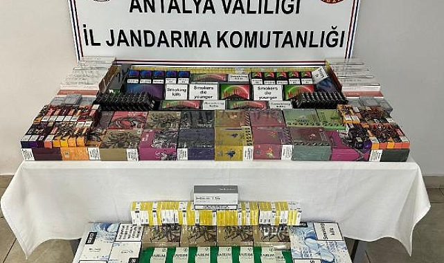 Manavgat'ta kaçak sigara operasyonu