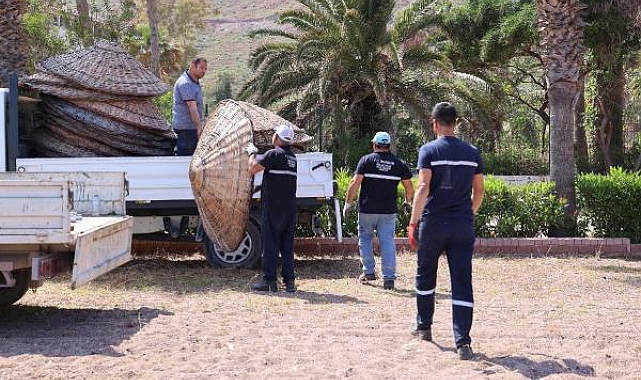 Marmaris'te plajlar sezona hazırlanıyor