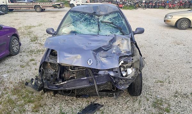 Motosikletlinin öldüğü kaza araç kamerasında