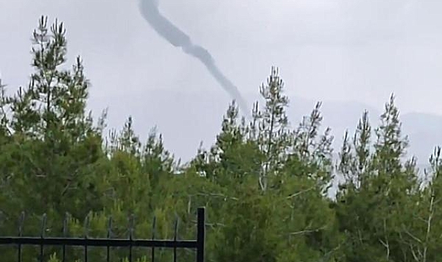 Muğla'da sağanak sonrası hortum oluştu