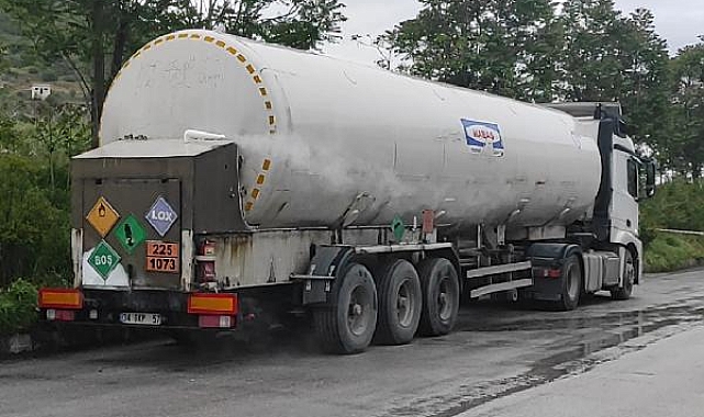 Tankerden sızan gaz korkuttu
