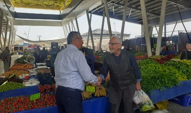 Başkan Topaloğlu, Kuzdere pazarında