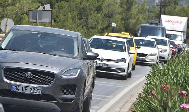 Bodrum'a 48 saatte 35 binden fazla araç giriş yaptı