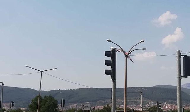 Dronla denetimde 18 sürücüye ceza kesildi